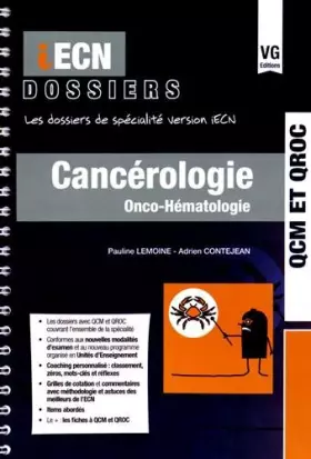 Couverture du produit · Cancérologie onco-Hématologie