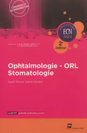 Couverture du produit · OPHTALMO ORL STOMATOLOGIE