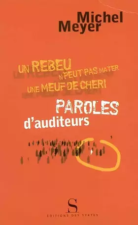 Couverture du produit · Un rebeu n'peut pas mater une meuf de chéri : Paroles d'auditeurs