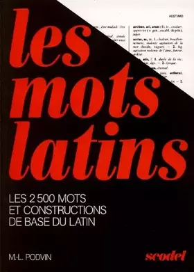 Couverture du produit · Les mots latins