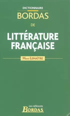 Couverture du produit · Dictionnaire de littérature française