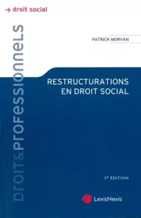 Couverture du produit · restructurations en droit social