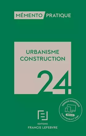 Couverture du produit · Mémento Urbanisme Construction 2024