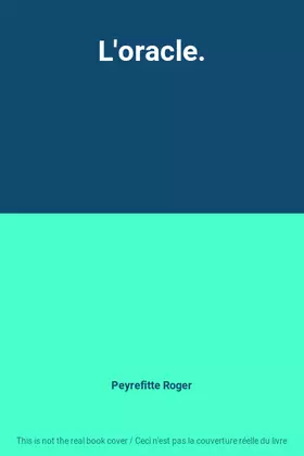 Couverture du produit · L'oracle.