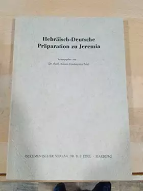 Couverture du produit · Hebräisch - Deutsche Präparation zu Jeremia