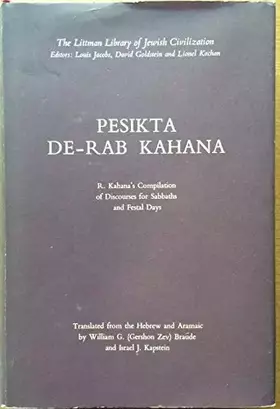 Couverture du produit · Pesikta de-Rab Kahana