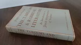 Couverture du produit · The Targums and Rabbinic Literature: An Introduction to Jewish Interpretations of Scripture