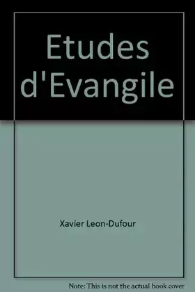 Couverture du produit · ETUDES D'EVANGILE.
