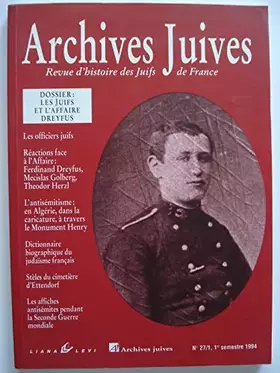 Couverture du produit · Archives juives n27/1 - l'affaire dreyfus v1