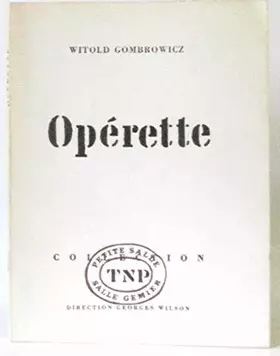Couverture du produit · L'Avant-Scène théâtre n°449 - Gombrowicz : Opérette