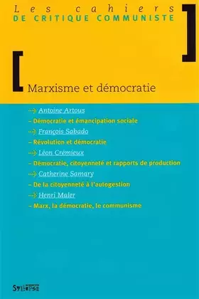 Couverture du produit · Marxisme et Démocratie