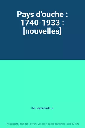 Couverture du produit · Pays d'ouche : 1740-1933 : [nouvelles]