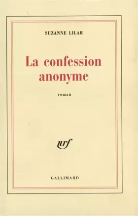 Couverture du produit · La confession anonyme