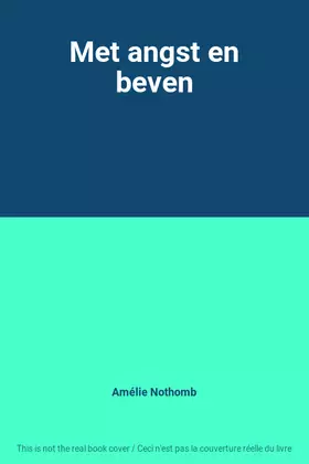 Couverture du produit · Met angst en beven