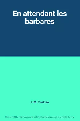 Couverture du produit · En attendant les barbares