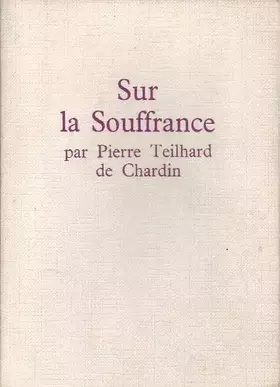 Couverture du produit · Sur la souffrance