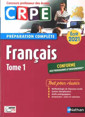 Couverture du produit · Français - Tome 1 - Préparation complète - Ecrit 2021 (CRPE) - 2020 (01)