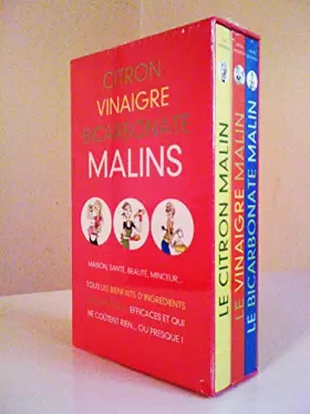 Couverture du produit · Citron, Vinaigre, Bicarbonate MALINS COFFRET 3 LIVRES Michel Droulhiole - Julie Frédérique