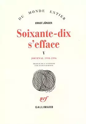 Couverture du produit · Soixante-dix s'efface (Tome 5-1991-1996): Journal