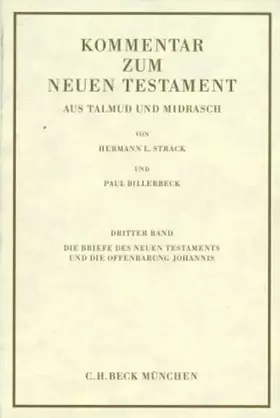 Couverture du produit · Kommentar zum Neuen Testament, 6 Bde., Bd.3, Die Briefe des Neuen Testaments und die Offenbarung Johannis