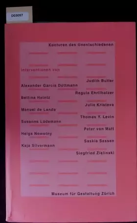 Couverture du produit · Konturen des Unentschiedenen (Interventionen Band 6)