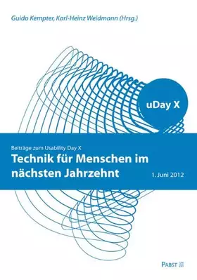 Couverture du produit · Technik für Menschen im nächsten Jahrzehnt: Beiträge zum Usability Day X