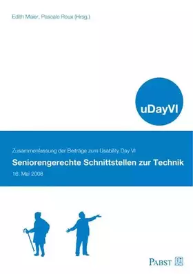 Couverture du produit · uDay VI: Seniorengerechte Schnittstellen zur Technik