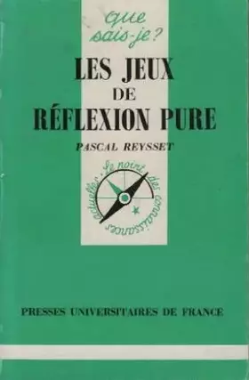 Couverture du produit · Les jeux de réflexion pure