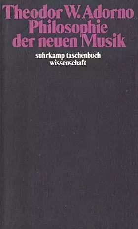 Couverture du produit · Philosophie der neuen Musik