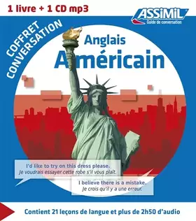 Couverture du produit · Anglais Américain | Coffret de Conversation Guide + CD Audio | Assimil