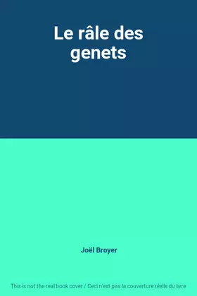 Couverture du produit · Le râle des genets