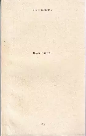 Couverture du produit · Dans l'apres