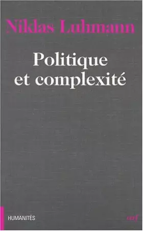 Couverture du produit · Politique et complexité