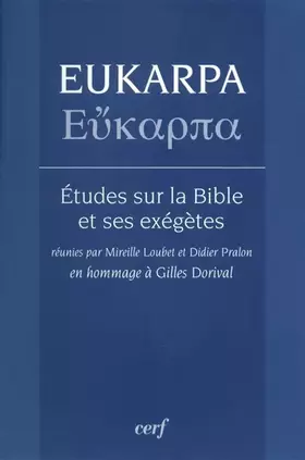 Couverture du produit · Eukarpa - Etudes sur la Bible et ses exégètes