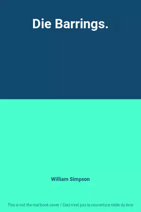 Couverture du produit · Die Barrings.