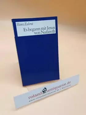 Couverture du produit · Es begann mit Jesus von Nazareth