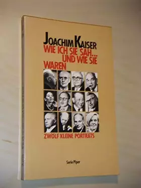 Couverture du produit · Wie ich sie sah... und wie sie waren. Zwölf kleine Porträts