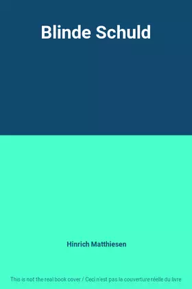 Couverture du produit · Blinde Schuld