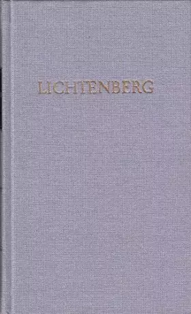 Couverture du produit · Lichtenbergs Werke in einem Band.