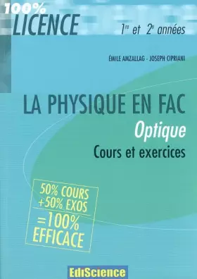 Couverture du produit · Optique 1e et 2e années : Cours et exercices corrigés