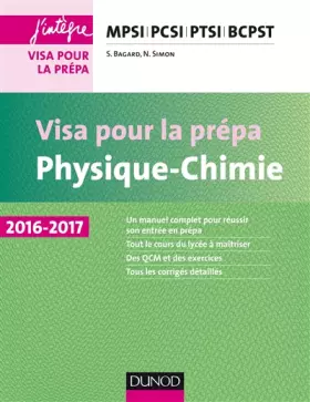 Couverture du produit · Physique-Chimie - Visa pour la prépa - MPSI-PCSI-PTSI-BCPST 2016-2017: MPSI-PCSI-PTSI-BCPST (2016-2017)