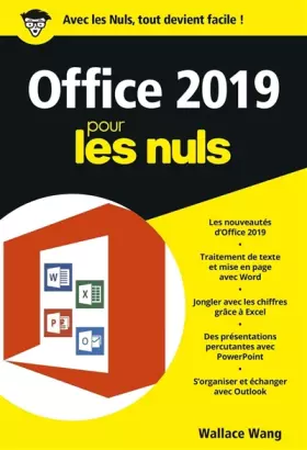 Couverture du produit · Office 2019 pour les Nuls, poche - Word, Excel, PowerPoint et Outlook