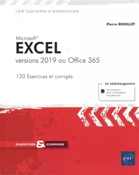 Couverture du produit · Excel - versions 2019 ou Office 365