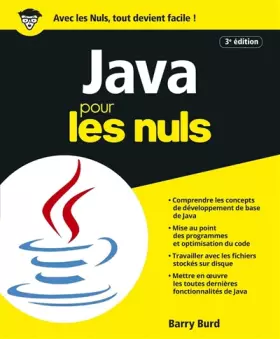 Couverture du produit · Java pour les Nuls grand format, 3e édition