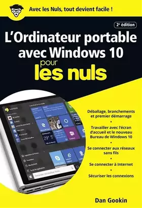 Couverture du produit · L'Ordinateur portable avec Windows 10 pour les Nuls poche, 2e édition