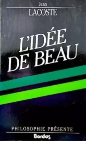 Couverture du produit · L'idée de Beau
