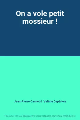 Couverture du produit · On a vole petit mossieur !