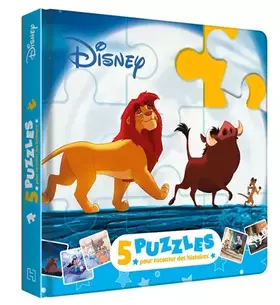 Couverture du produit · DISNEY - Mon Petit Livre Puzzle - 5 puzzles 9 pièces - Classiques