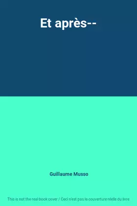 Couverture du produit · Et après--