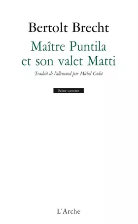 Couverture du produit · Maitre Puntila et son valet Matti